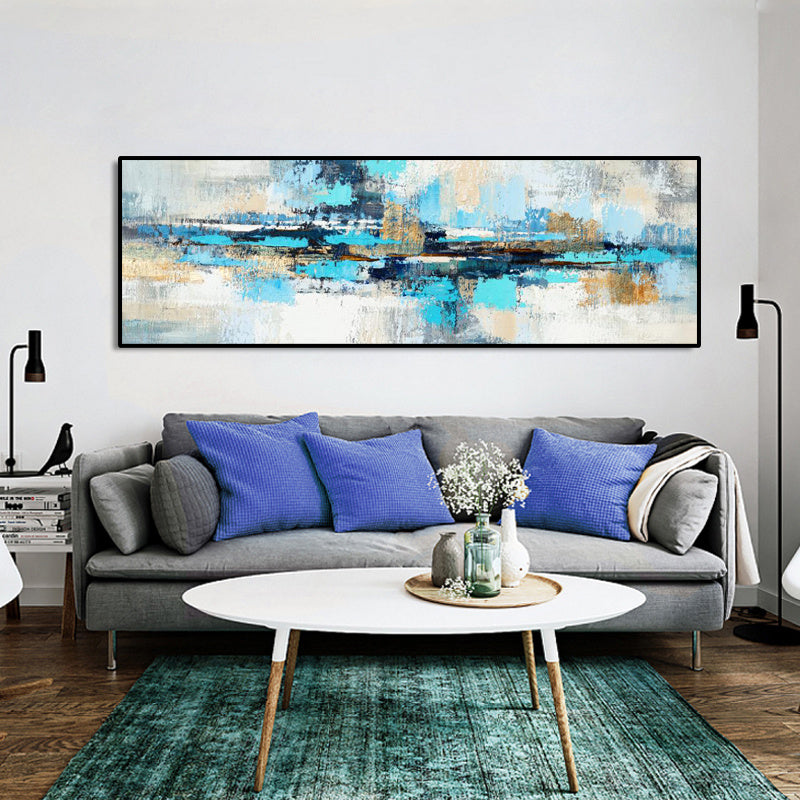 Abstract Landscape Oil Painting Posters And Wall Art Canvas Painting Trees And Lakes Pictures For Living Room No