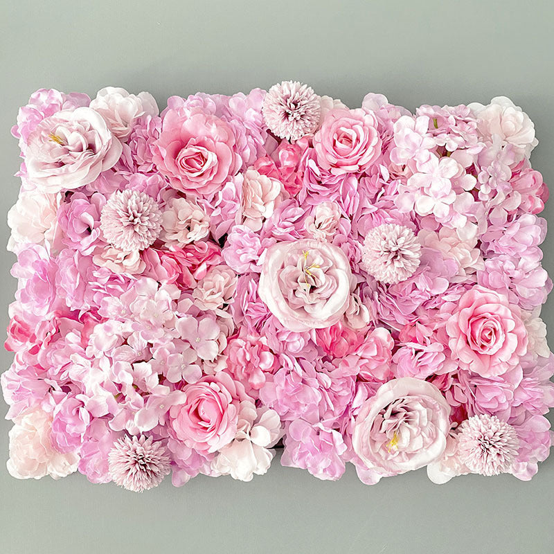 40x60CM White Silk Rose Flower Wall Artificial Flower for Wedding Decoration Flower Wall Romantic Wedding Home Backdrop Decor