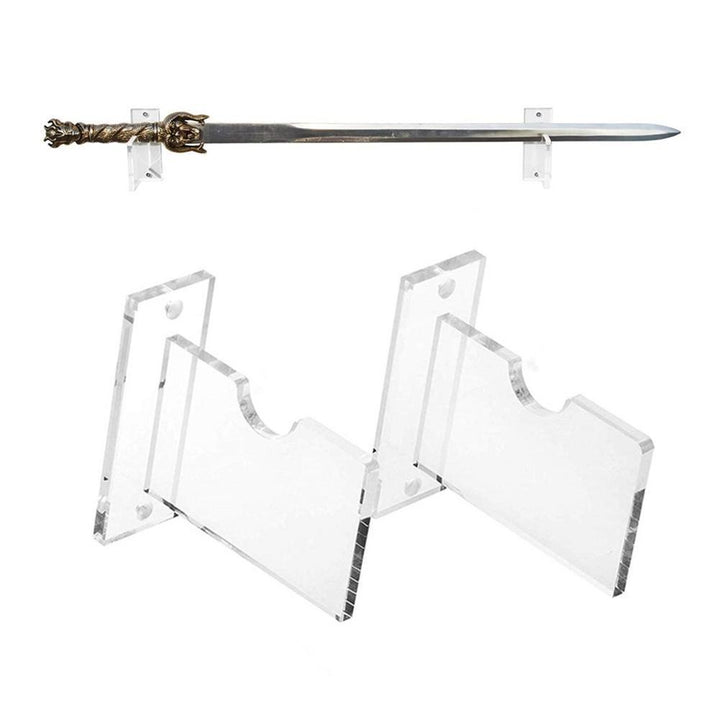 Wall Mount Samurai Sword Holder Japanese Prop Knife Holder Hanger Bracket Rack Home Decoration Crafts Army Knife Display