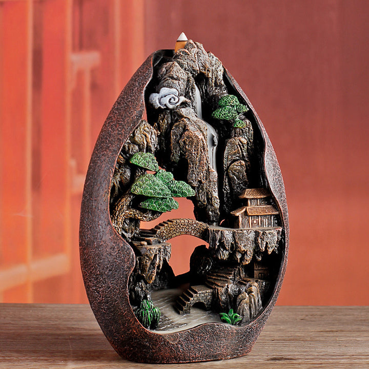 Backflow Incense Burner Home Decoration Ceramic Aroma Burner Sandalwood Incense