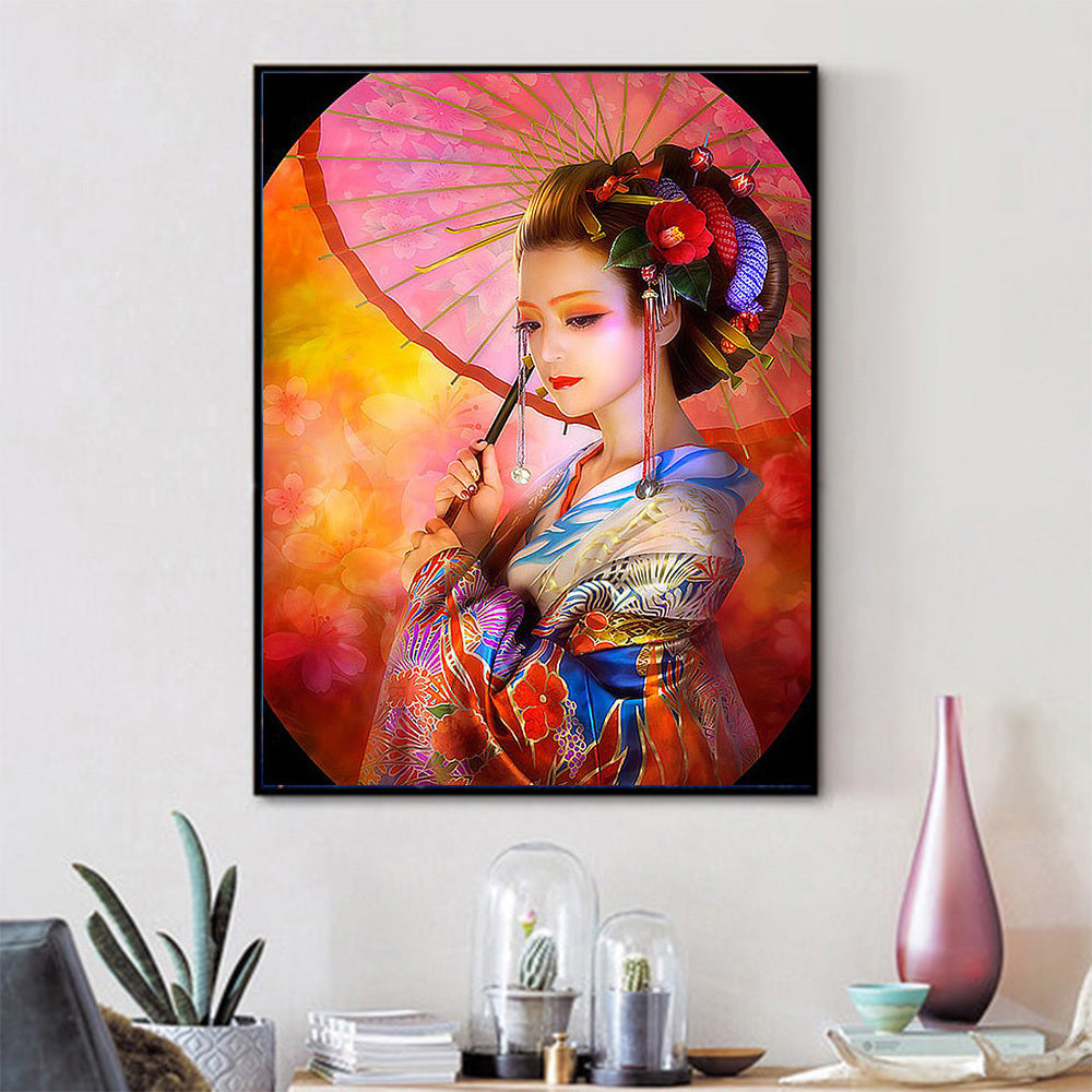 Huacan 5D Diamond Painting Portrait Beauty Home Decoration Full Square Diamond Embroidery Rhinestone Picture Craft Kit