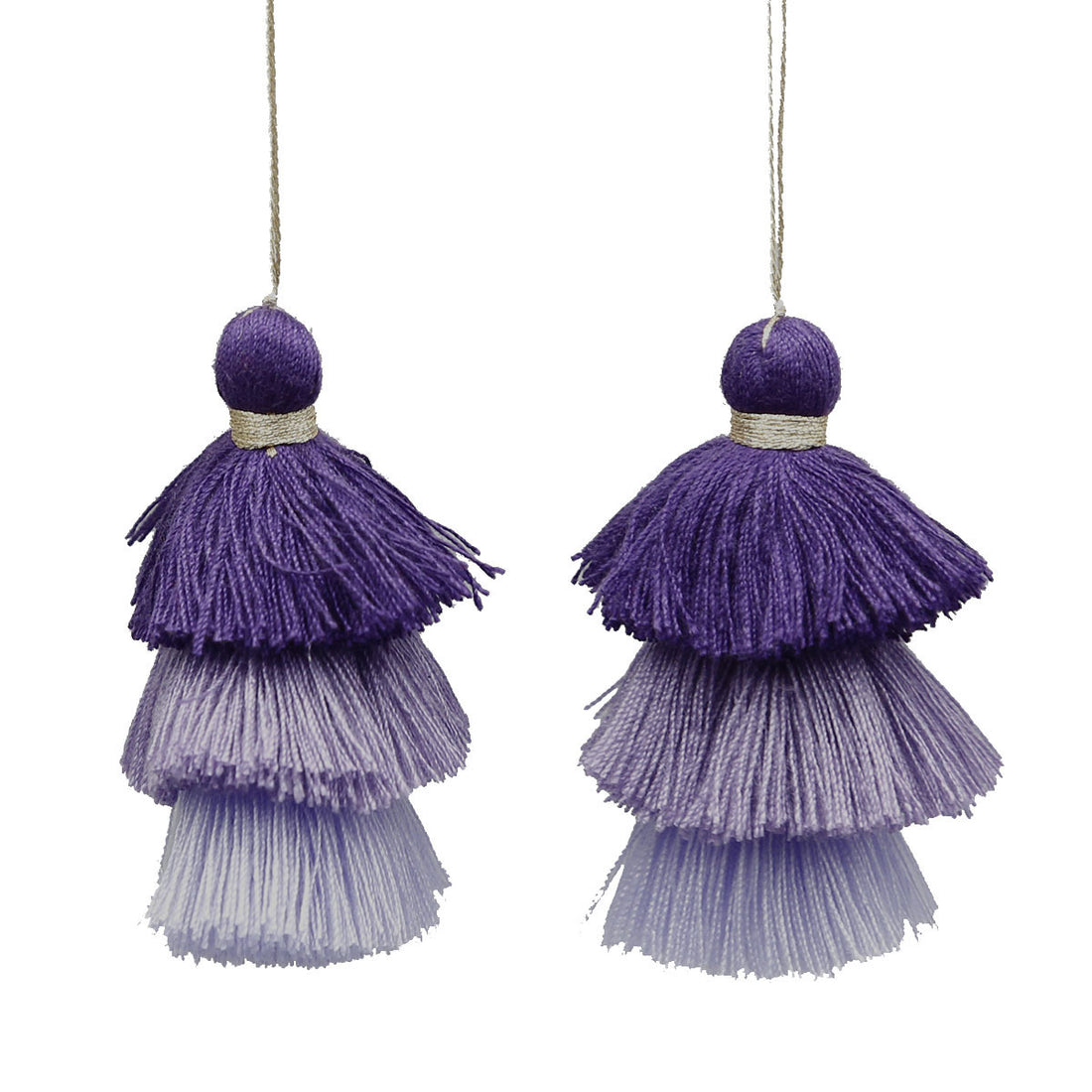 1Pcs 75mm 3 Colors Polyester Tassel Trims Cotton Silk Tassel Trim For Home Decoration Diy Sewing Curtain Accessories