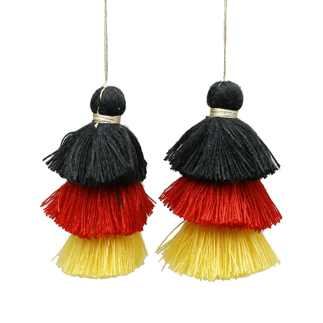 1Pcs 75mm 3 Colors Polyester Tassel Trims Cotton Silk Tassel Trim For Home Decoration Diy Sewing Curtain Accessories