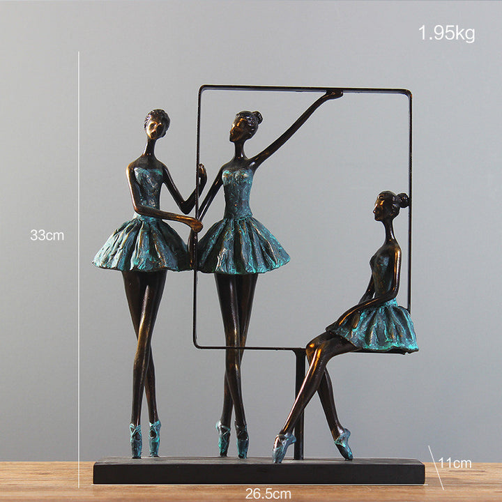 Resin Craft Ballet Girl Creative Living Room Cabinet Home Decoration Decoration