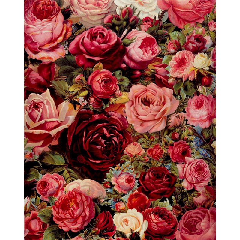 Paint Flower Quantity On Canvas By Number, Hand-painted, Adult, Color By Number, Home Decoration Art, Undefined Prompt, Digital Tool, Modern Accessories
