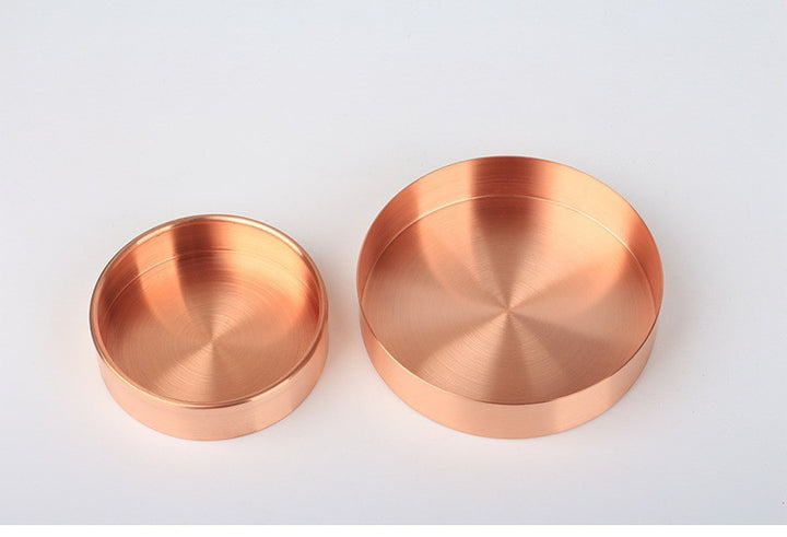 Brass Copper Storage Box Retro Style Storage Ornaments Decorative Jewelry Storage Ashtray Home Office Decoration