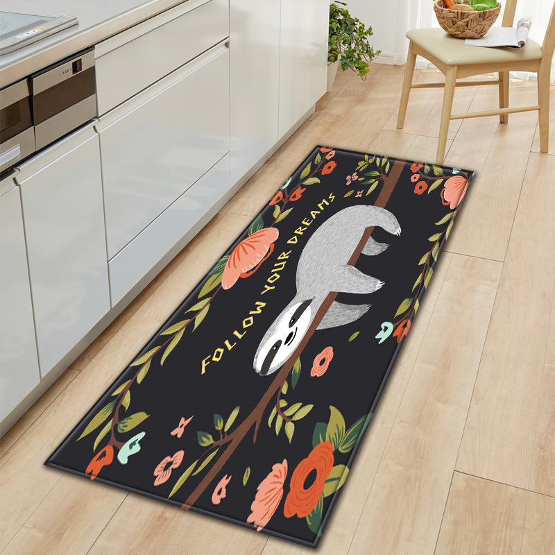 Home Floor Mat 3D Printed Kitchen Rug Door Mats Kitchen Carpets Anti-Slip Welcome Indoor Doormat Carpet for Living Room Washable