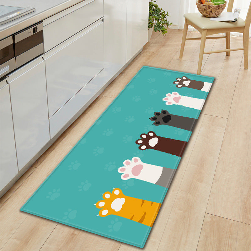 Home Floor Mat 3D Printed Kitchen Rug Door Mats Kitchen Carpets Anti-Slip Welcome Indoor Doormat Carpet for Living Room Washable