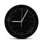 LED Luminous Wall Clock Black Wall Clock Binary Time Scale Home Decoration Clock Wall Clock