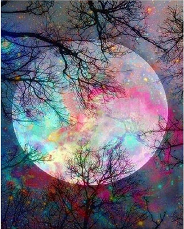Gatyztoire-Hand-painted Paysca Moon Digital Oil Painting, Painting On Canvas, Unique Gift, Home Decoration