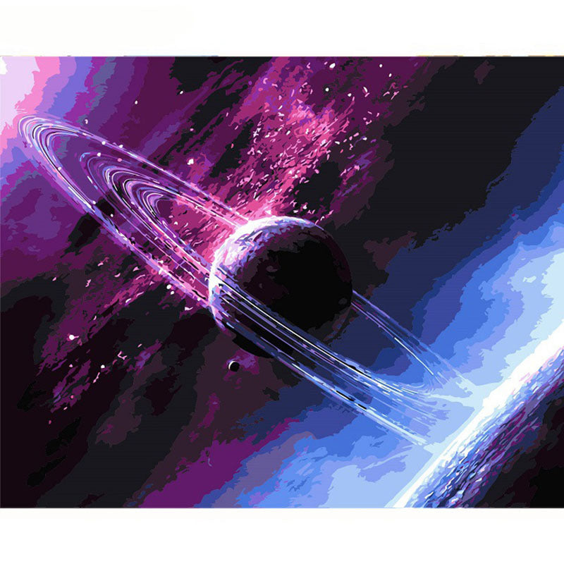 Gatyztoire-Hand-painted Paysca Moon Digital Oil Painting, Painting On Canvas, Unique Gift, Home Decoration