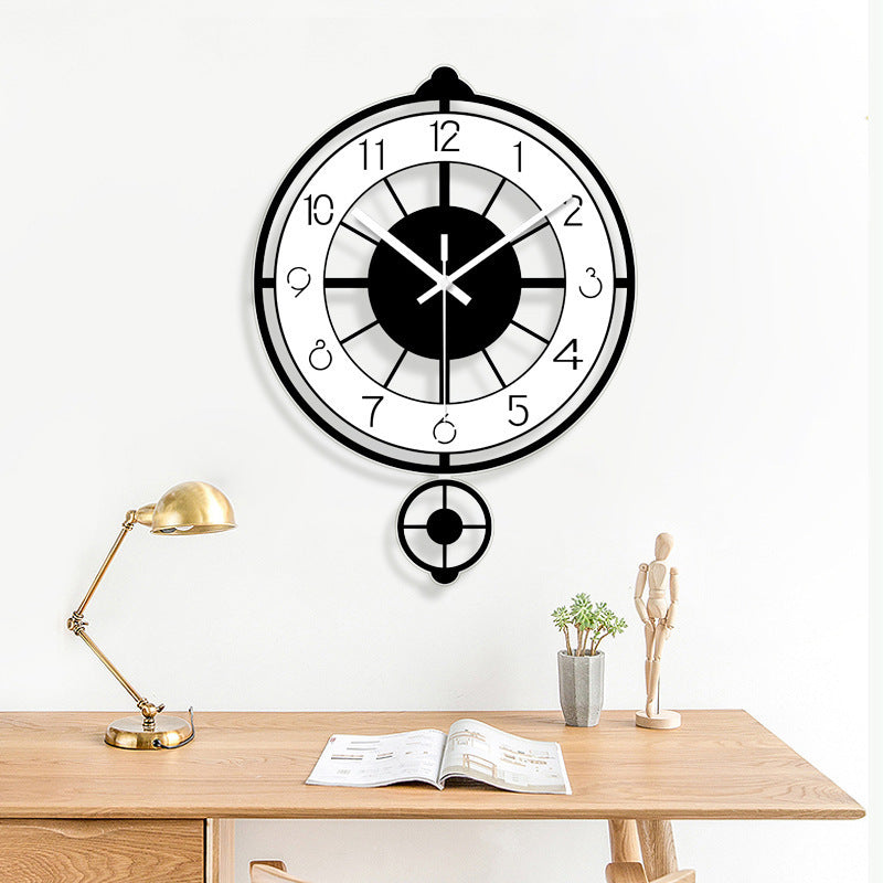 Net Red Clock Nordic Swing Decoration Water Drop Cow Dog Deer Head Wall Clock Living Room Home Fashion Clock Wall