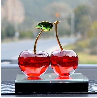 K9 Crystal Car Ornaments Cherry Perfume Seat Crystal Perfume Bottle Car Ornaments Crystal Car Perfume Seat Ornaments