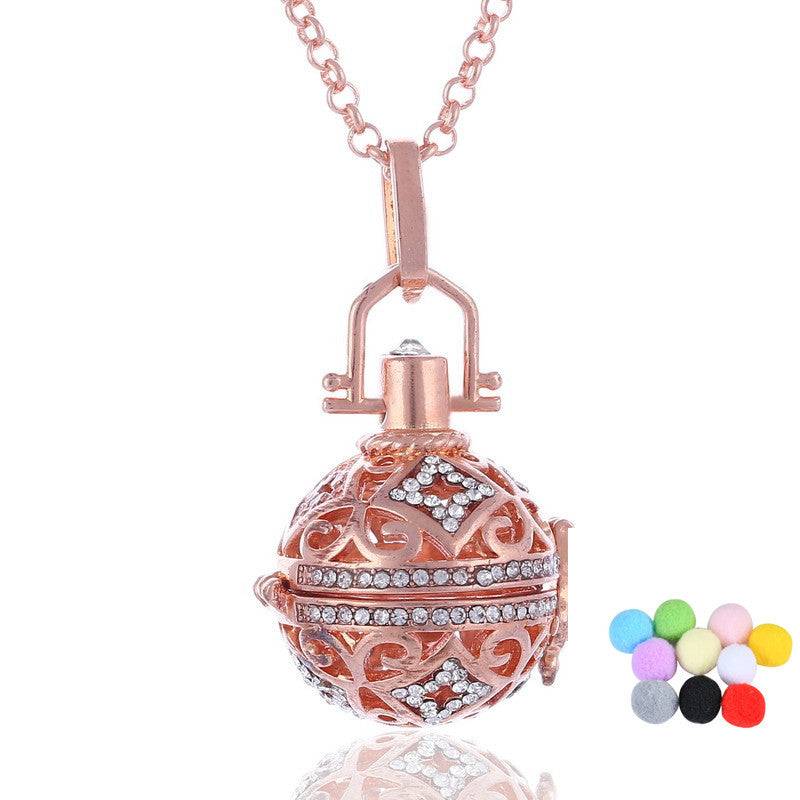 Cross-border Piano Sound Beads Pregnant Women Sweater Chain Fragrance Perfume Essential Oil Sachet Necklace Prenatal Jewelry Amazon Hot Sale