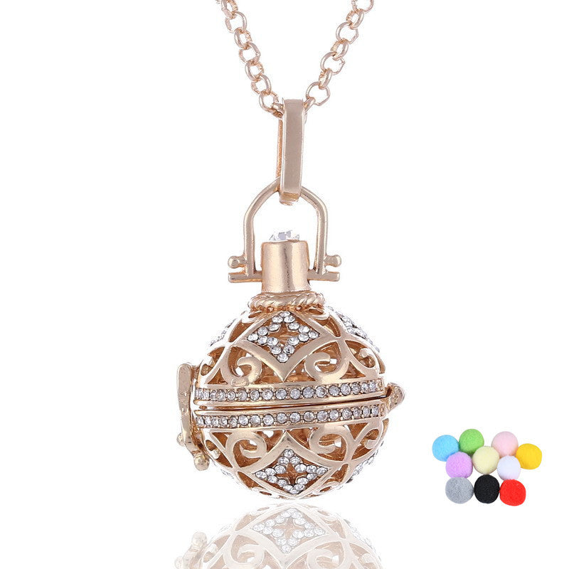 Cross-border Piano Sound Beads Pregnant Women Sweater Chain Fragrance Perfume Essential Oil Sachet Necklace Prenatal Jewelry Amazon Hot Sale