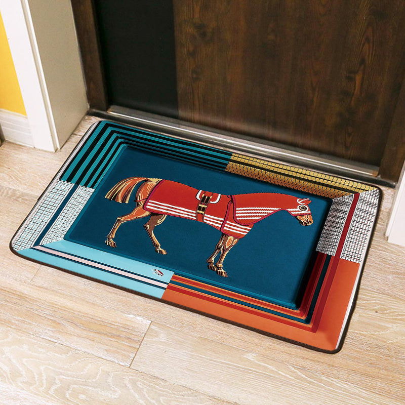 European Style Home Door Mat Bathroom Living Room Carpet Anti-Slip Mat Art Animal Foot Mat