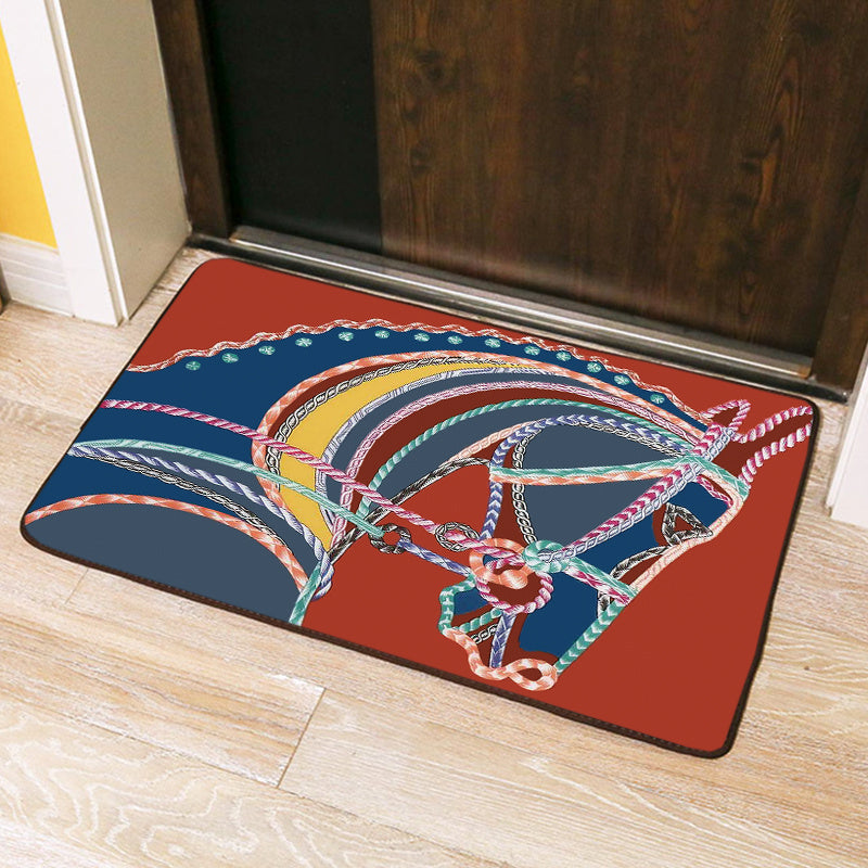 European Style Home Door Mat Bathroom Living Room Carpet Anti-Slip Mat Art Animal Foot Mat