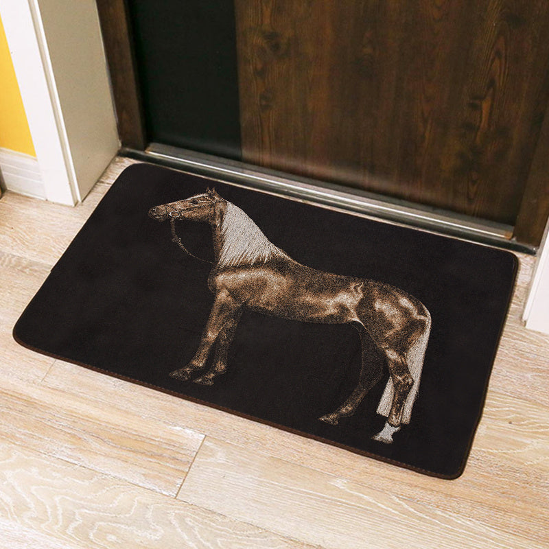 European Style Home Door Mat Bathroom Living Room Carpet Anti-Slip Mat Art Animal Foot Mat