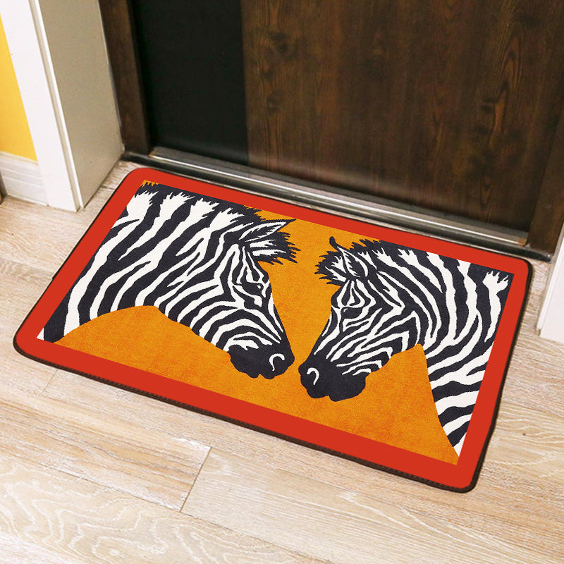 European Style Home Door Mat Bathroom Living Room Carpet Anti-Slip Mat Art Animal Foot Mat