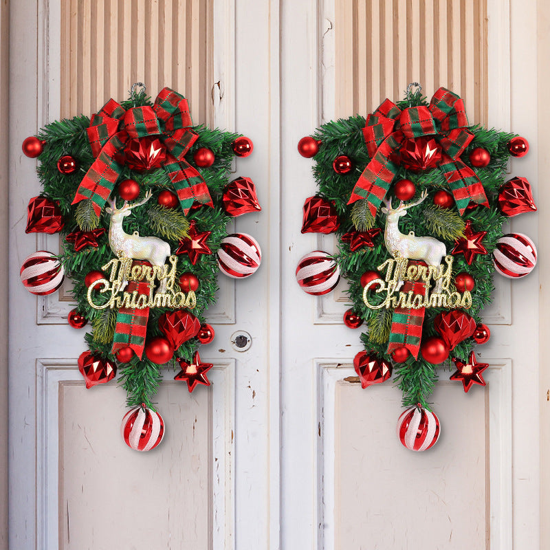 Upside Down Tree Garland Outdoor Courtyard Decorations