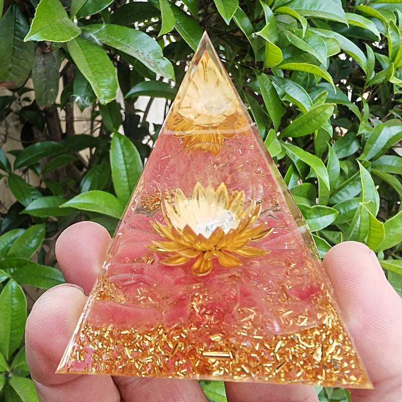 Pyramid Crystal Gravel Epoxy Resin Home Decoration