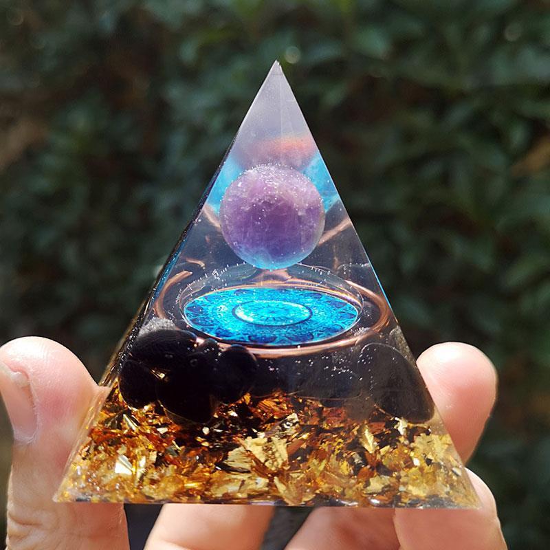 Pyramid Crystal Gravel Epoxy Resin Home Decoration