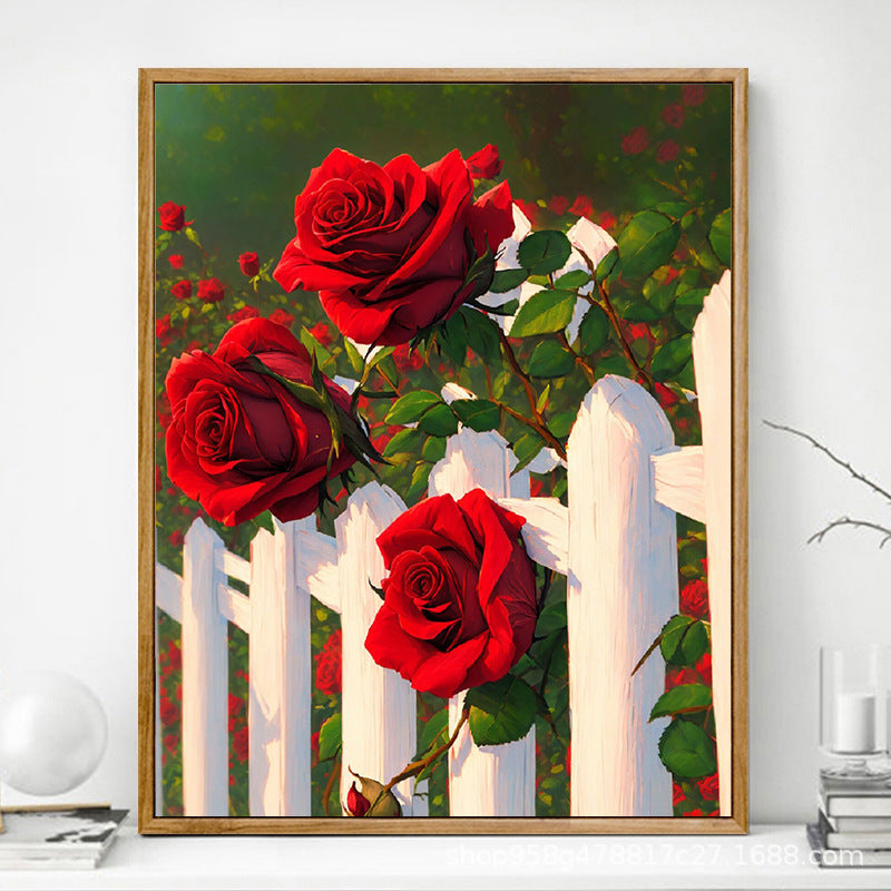 Advanced Rose Digital Oil Painting Diy