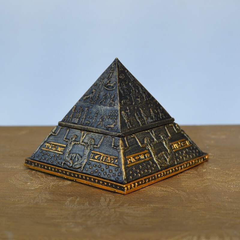 Personality Ancient Egypt Khufu Pyramid Model Creative Small Ornaments Home Decoration Crafts Jewelry Box Gift