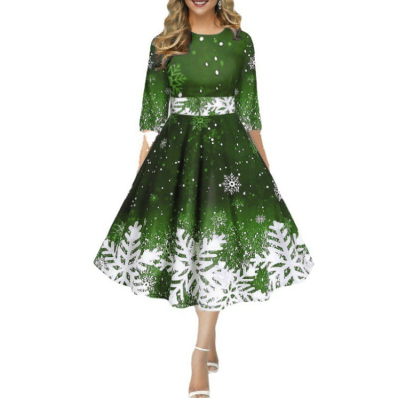 Beauty Clothing Personalized Snowflake Digital Printing Temperament