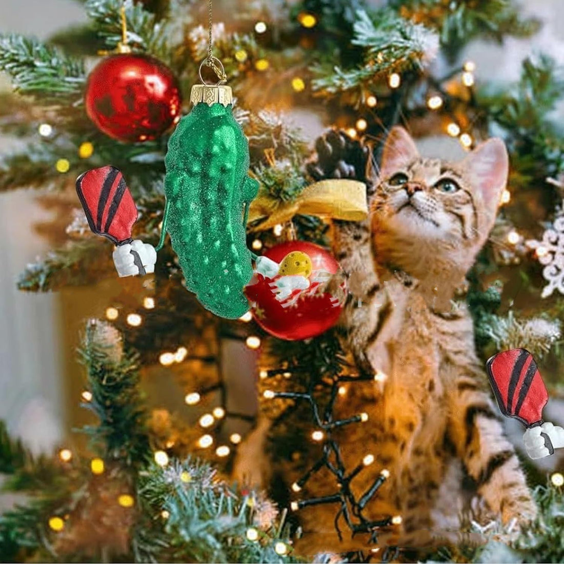 Interesting Cucumber Resin Christmas Tree Decorations