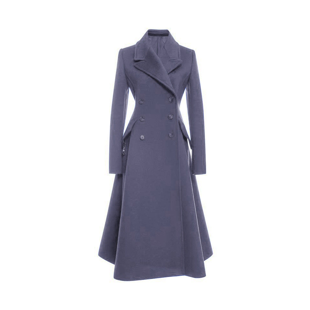 Elegant Slim Fit Women's Woolen Coat