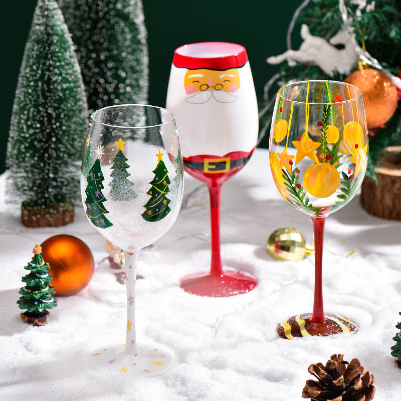 Christmas Decorative Glass Goblet