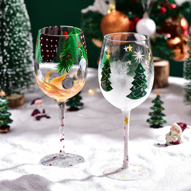 Christmas Decorative Glass Goblet