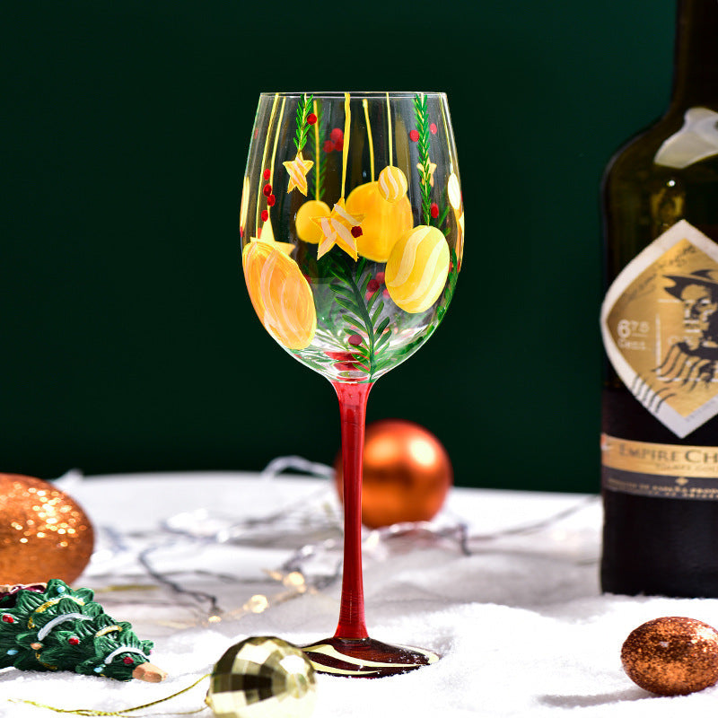 Christmas Decorative Glass Goblet