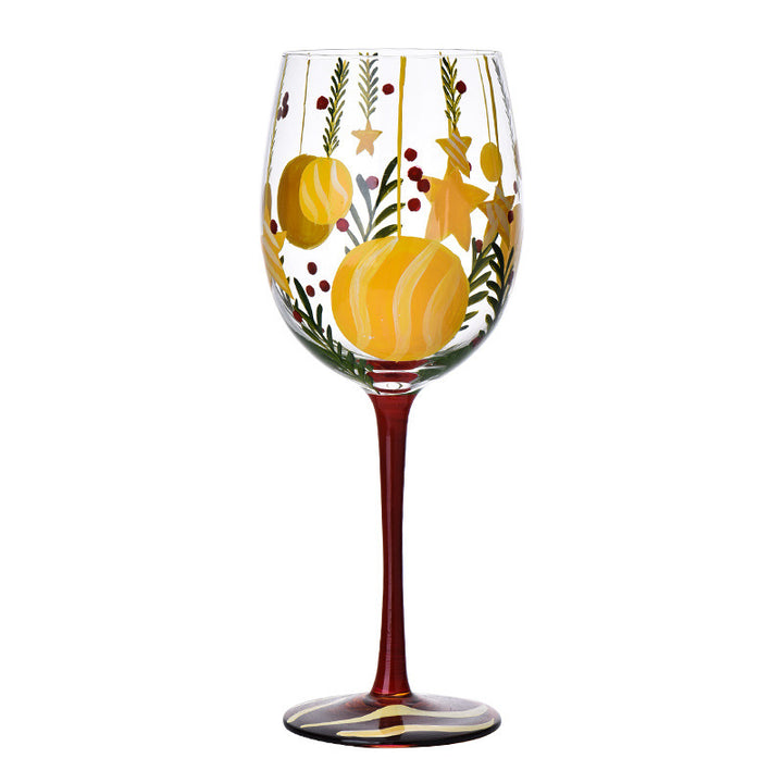 Christmas Decorative Glass Goblet