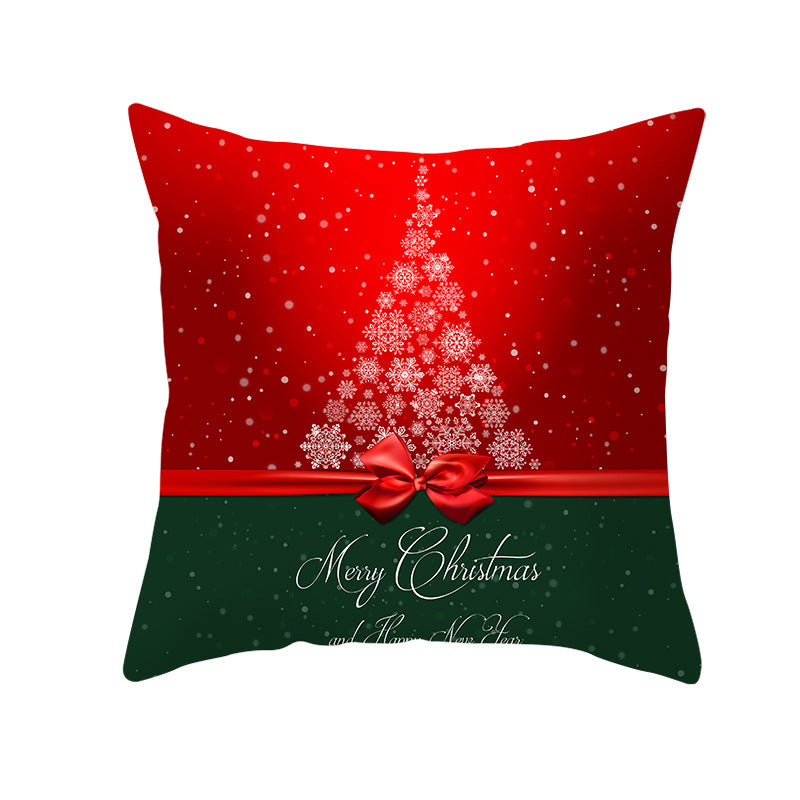 Christmas peach skin pillowcase