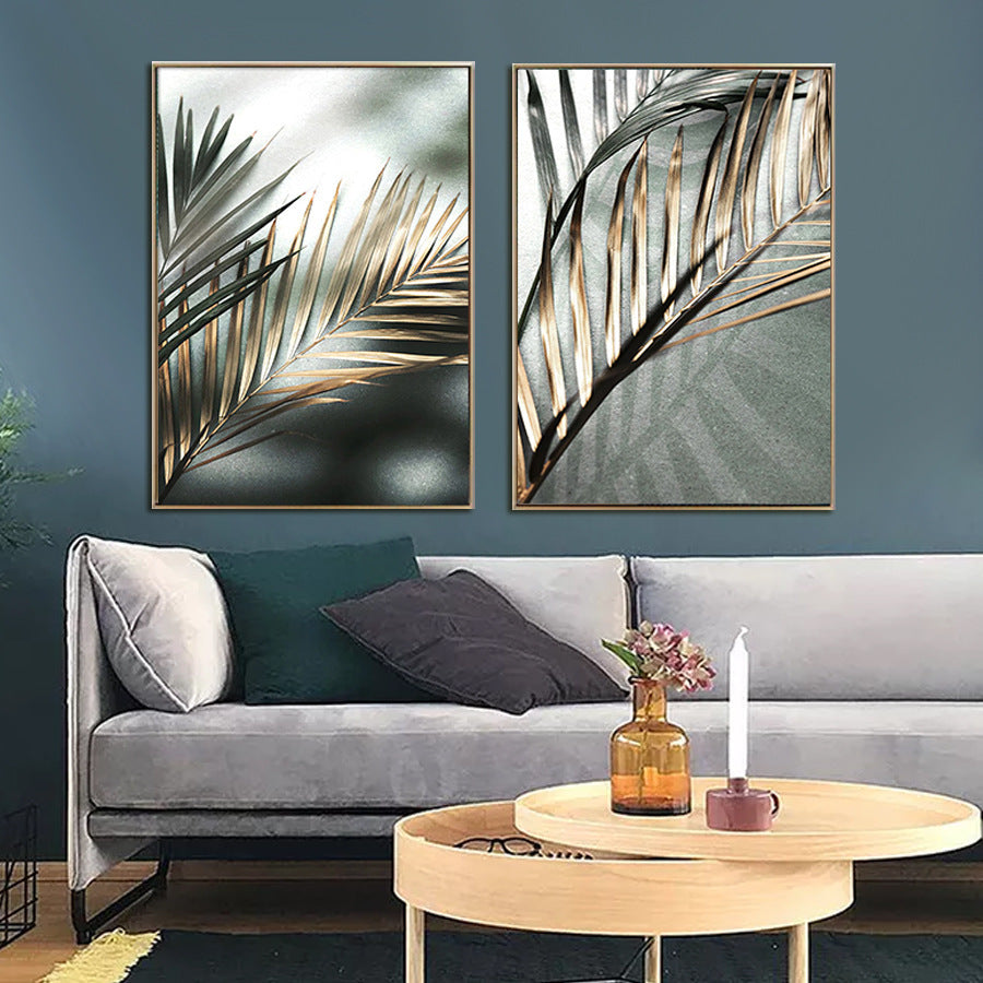 Home Decoration Gold Leaf Canvas Painting Core