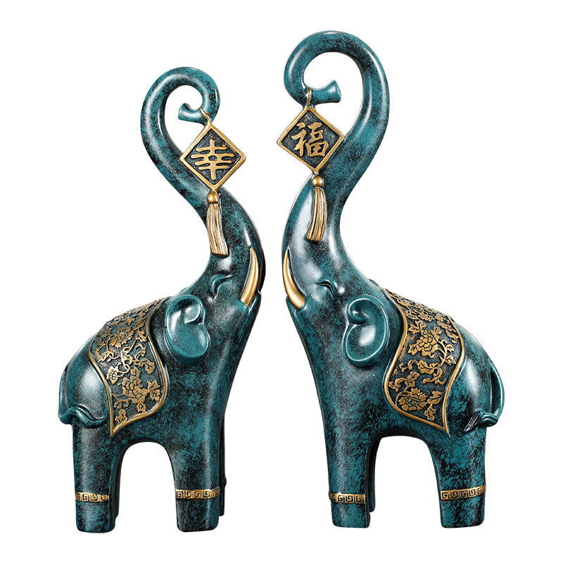 Creative Home Furnishing European Elephant Decoration Crafts