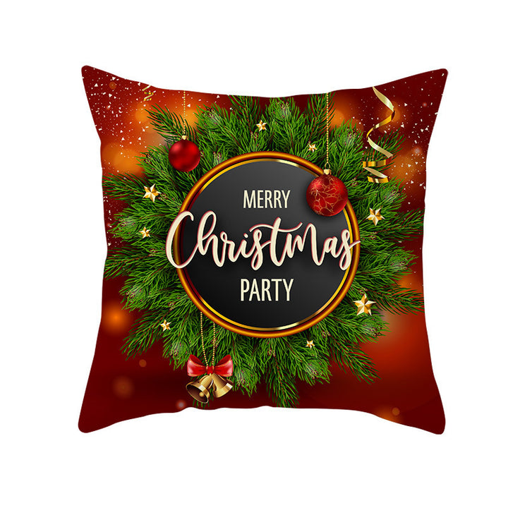 Christmas peach skin pillowcase