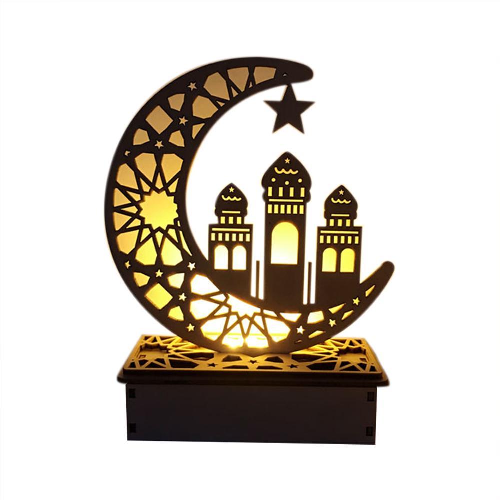 home decoration wooden lamp moon table lamp