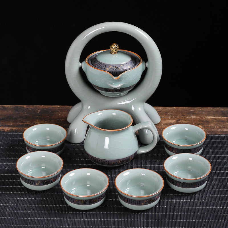 Automatic Tea Set Set Anti-Scalding Rotating Teapot Kung Fu Tea Set