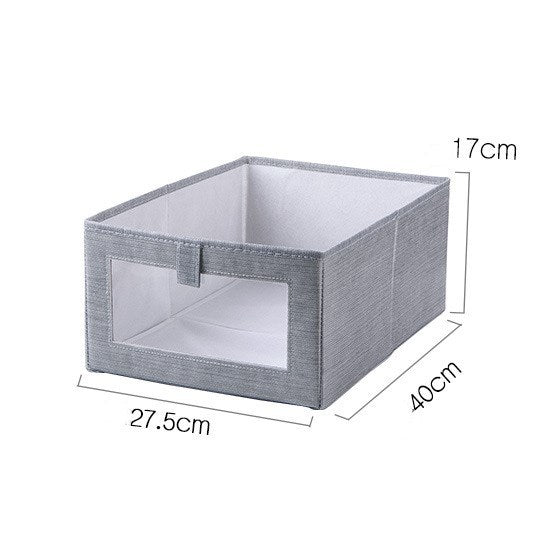 Non-woven folding sundries storage box