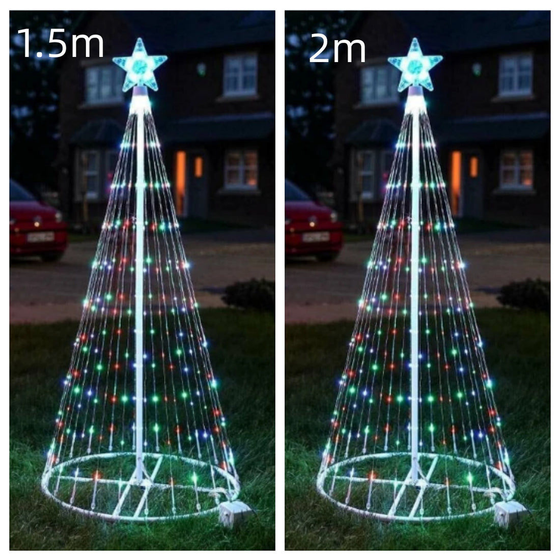 Animated Outdoor Christmas Tree Lights Christmas Garden Decorations