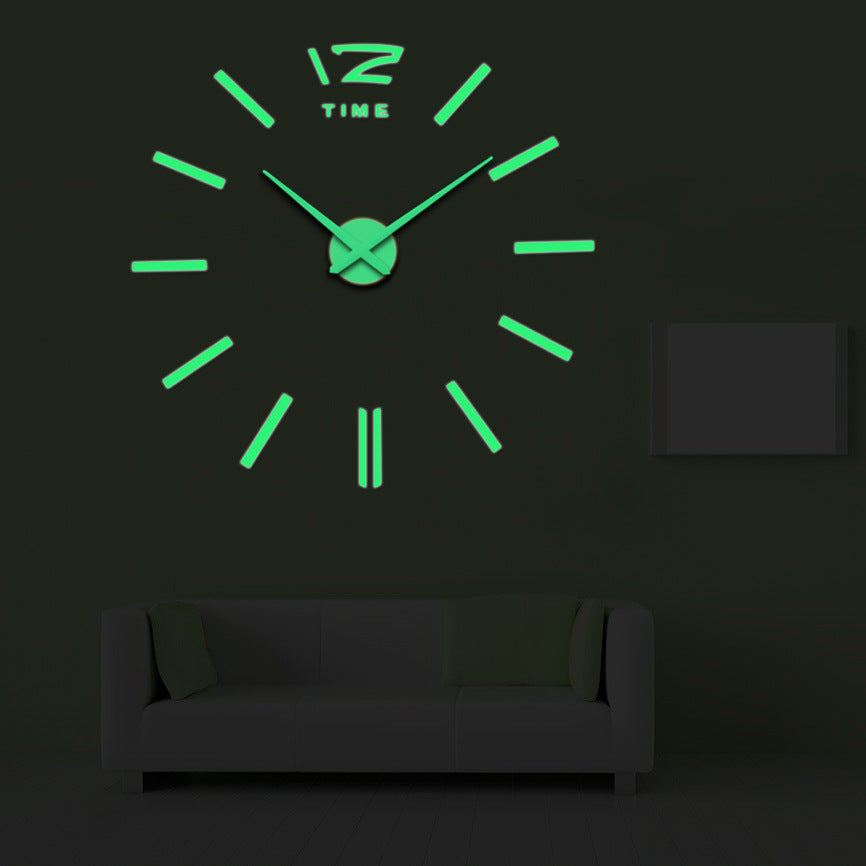 AliExpress Hot DIY Acrylic Luminous Wall Clock Creative Fashion Modern Clock Home Decoration Clock Sticken On The Wall