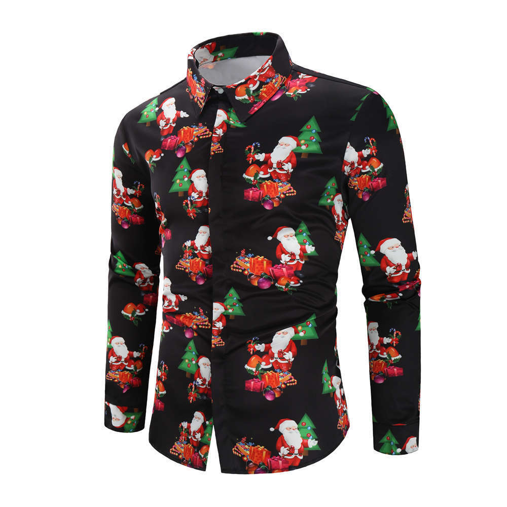 Men's Christmas Shirt Foreign Trade Men's Clothing