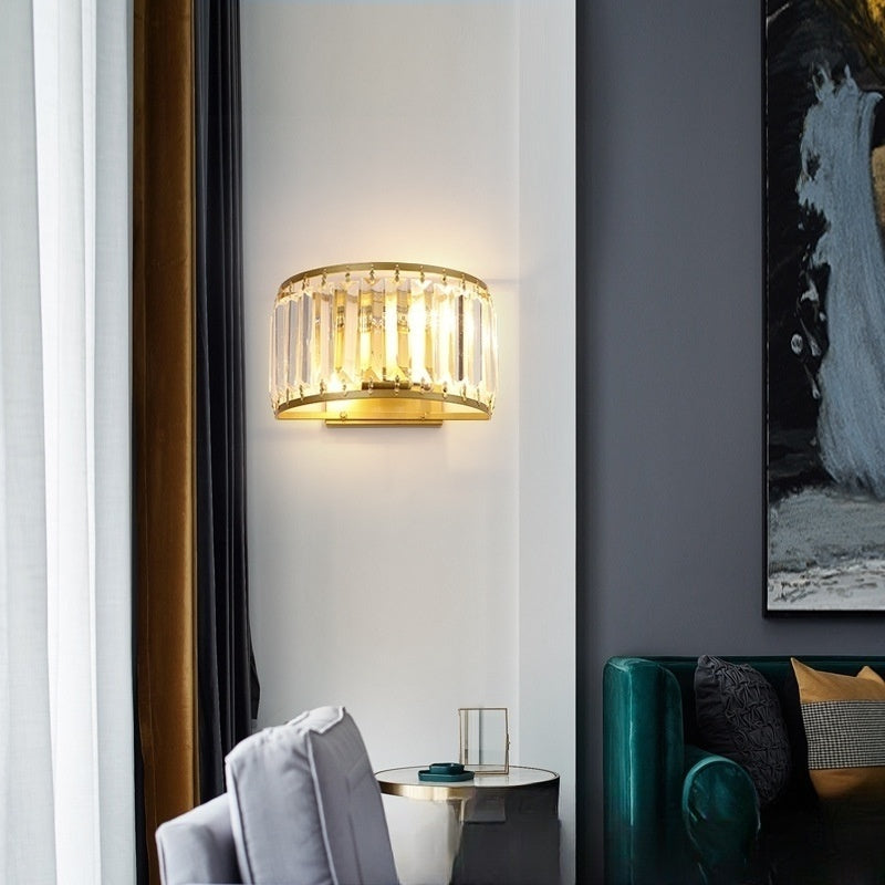 American Simple Crystal Wall Lamp