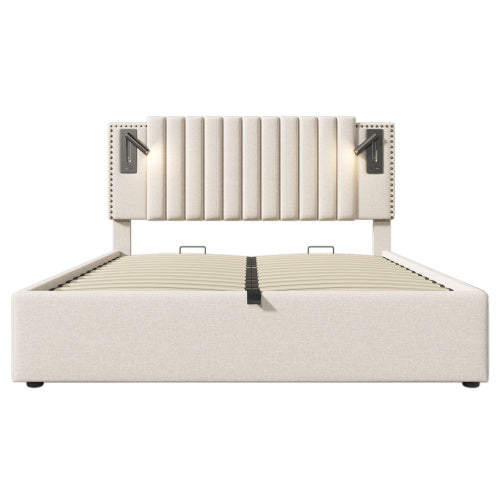 Cotton Panel Material Storage Bed Frame