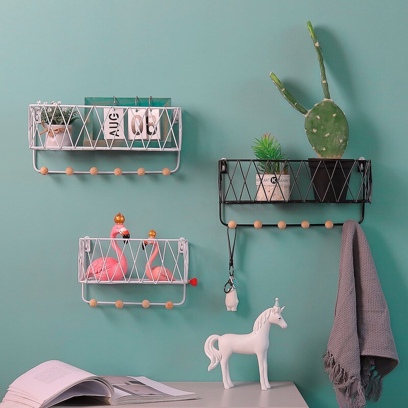 Home decoration shelf wall-mounted storage rack