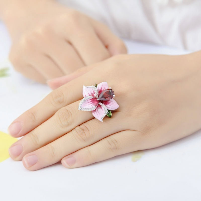 Rose flower ring