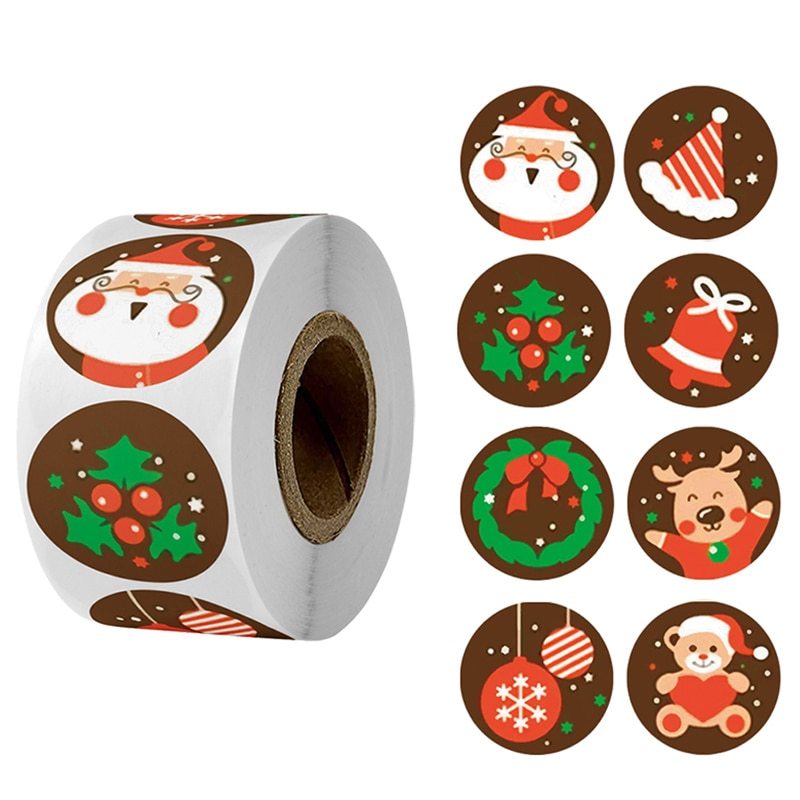 Christmas Day Decoration Gift Series Sticker Label